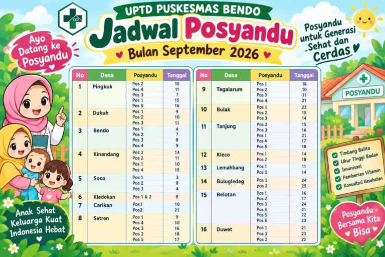 posyandu puskesmas bendo