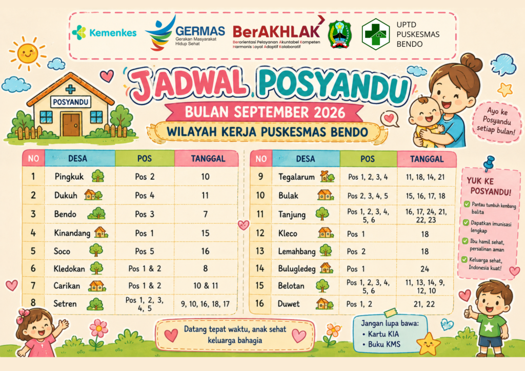 jadwal posyandu sept 26